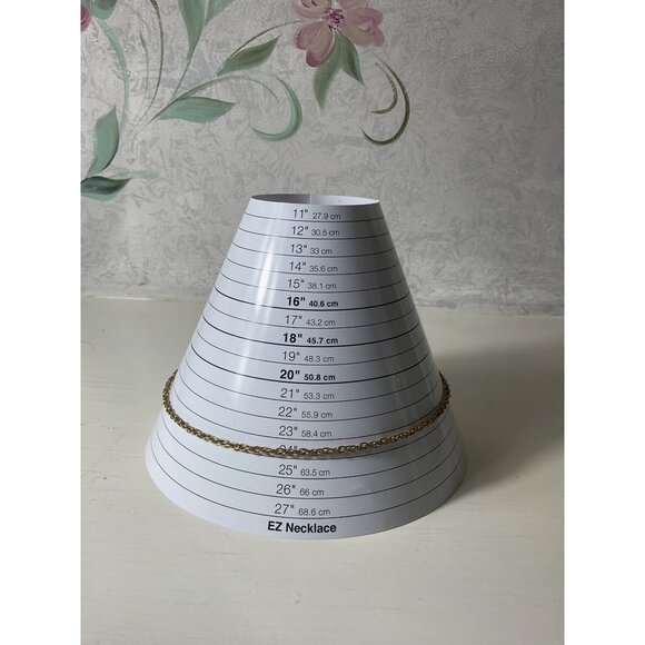 Gold Tone Twisted Rope Chain Necklace Jewelry Accessory - Picture 2 of 4